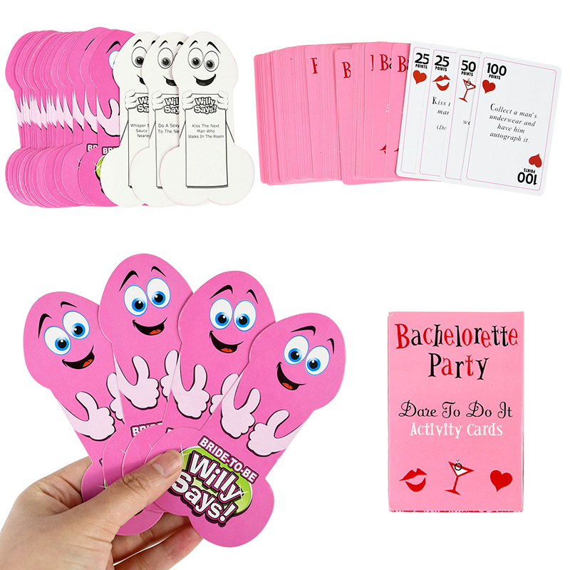 Party Games Bachelorette - Bachelorette Party ความจริงหรือ Dare กิจกรรมเกมการ์ดเจ้าสาวเจ้าบ่าวเกมของเล่นเจ้าสาวบาร์ความบันเทิง Props
