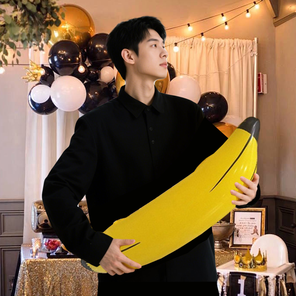 Party Games Bachelorette - ของเล่นกล้วยเป่าลม กล้วยปลอม ของเล่นกันน้ำ วงแหวนโยนเล่น ของตกแต่งรูปผลไม้กล้วย สำหรับเกมงานปาร์ตี้สละโสด