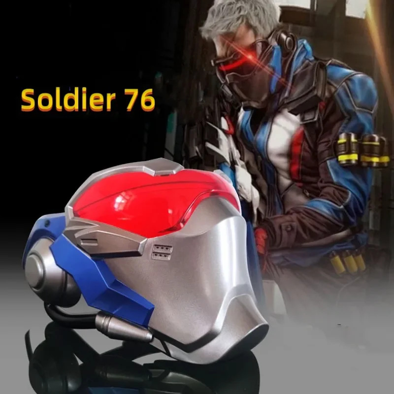 Party Games Steam - หน้ากากเรซิ่นเกม Steam OW คอสเพลย์ Overwatch Soldier