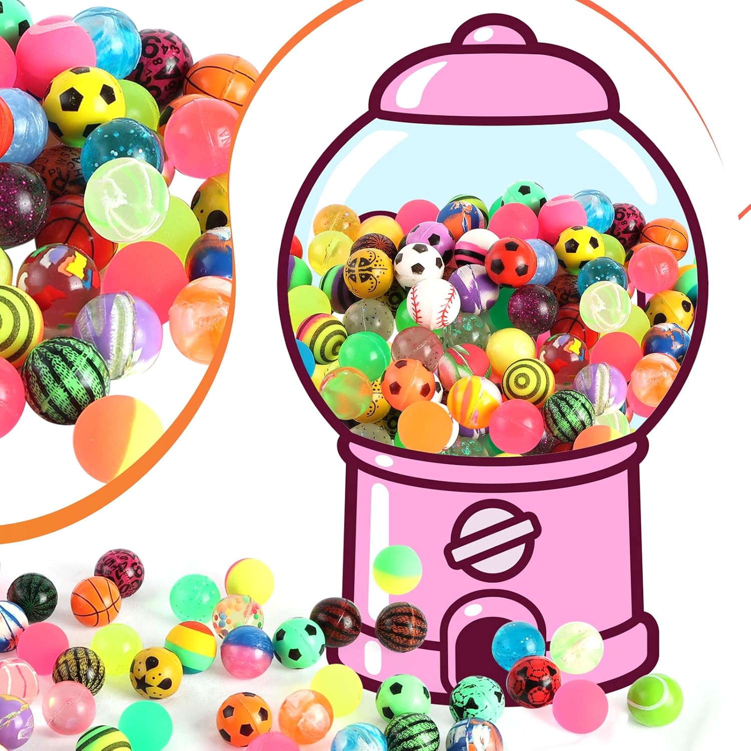 6/100PCS ฮาโลวีนลูกบอลเด้งเรือ - Party Games Engagement บทวิจารณ์และราคา