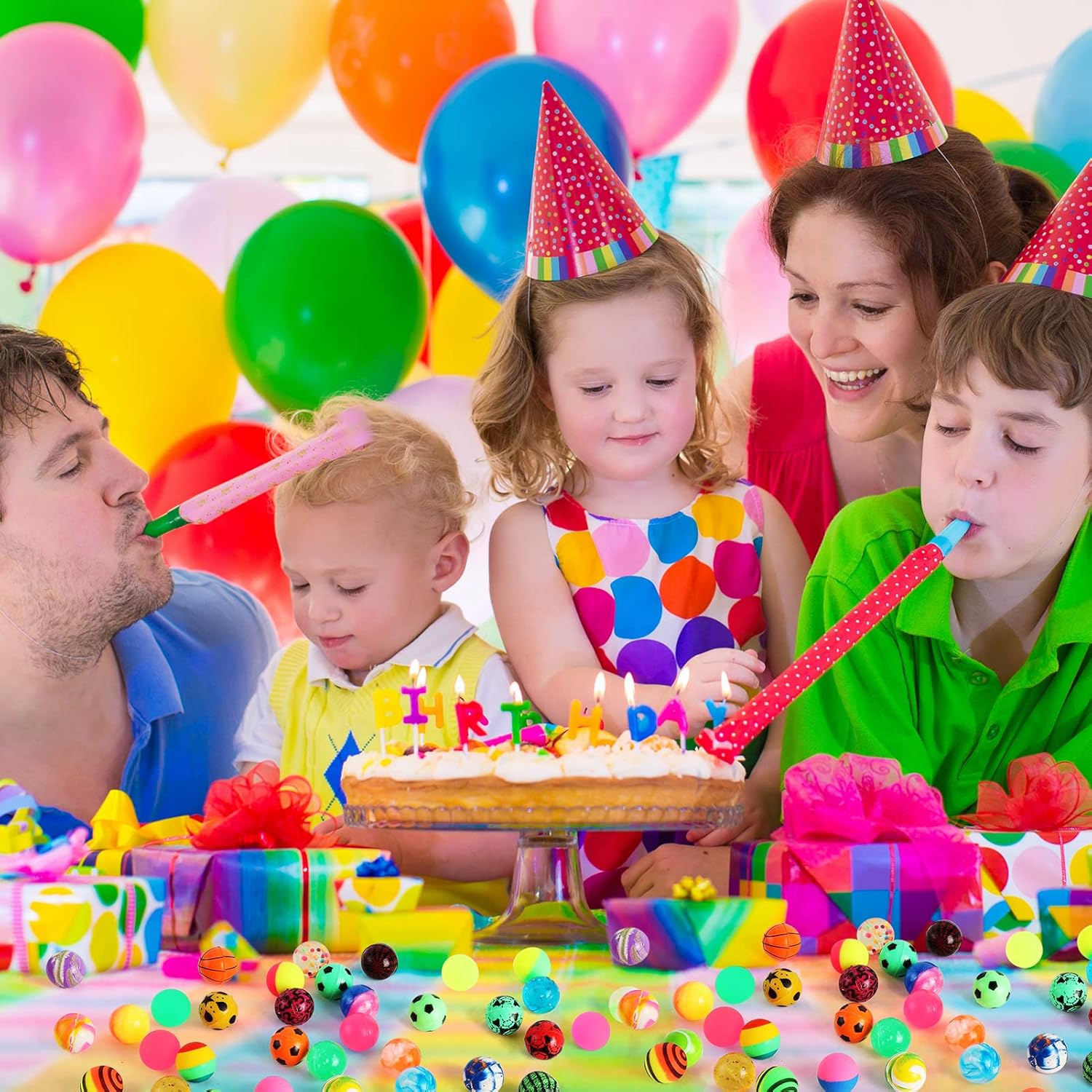 6/100PCS ฮาโลวีนลูกบอลเด้งเรือ - Party Games Engagement บทวิจารณ์และราคา